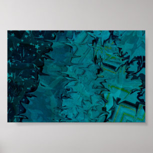 Poster d'art Abstrait Deep Green