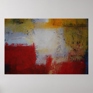 Poster d'art Abstrait moderne - Carrés minimaliste