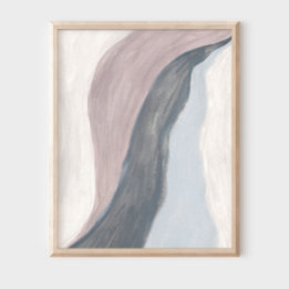 Poster d'art abstrait moderne neutre