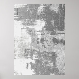 Poster d'art Abstrait Motif gris et blanc