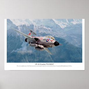 Poster d'art aéronautique "F-101 Voodoo"