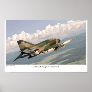Poster d'art aéronautique "F-4 Phantom II"