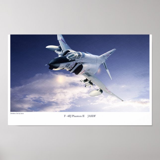 Poster d'art aéronautique "F-4 Phantom II JASDF" (Devant)