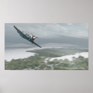 Poster d'art aéronautique Lavochkin La-5