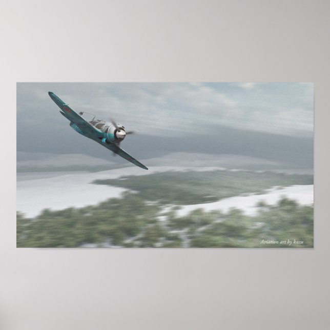 Poster d'art aéronautique Lavochkin La-5 (Devant)