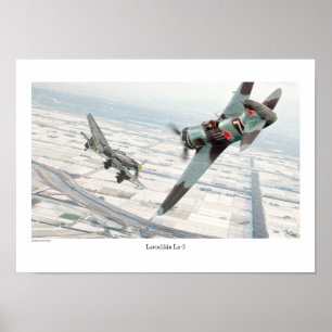 Poster d'art aéronautique "Lavochkin La-5"