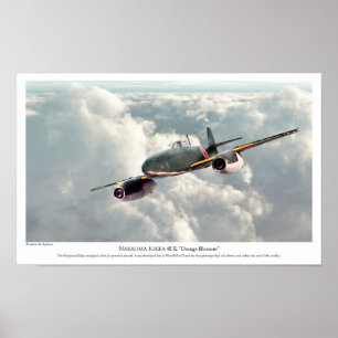 Poster d'art aéronautique "Nakajima Kikka"