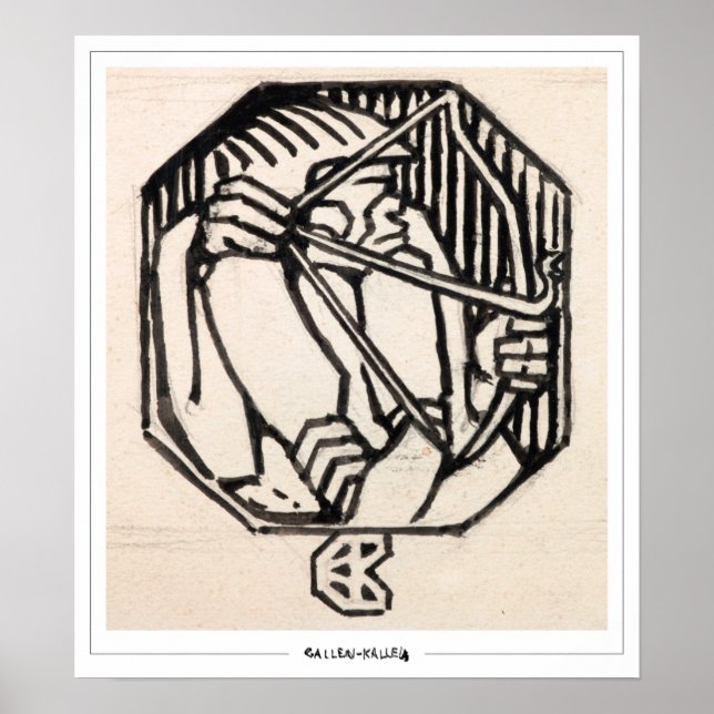 Poster d'art Akseli Gallen-Kallela Zedign #226 (Devant)