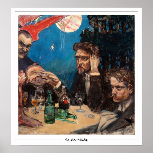 Poster d'art Akseli Gallen-Kallela Zedign #3 (Devant)