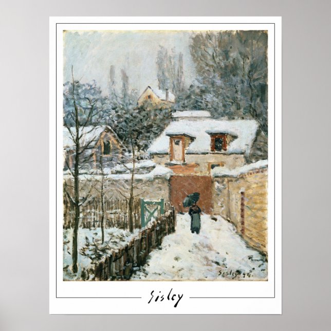 Poster d'art Alfred Sisley Zedign #1 (Devant)