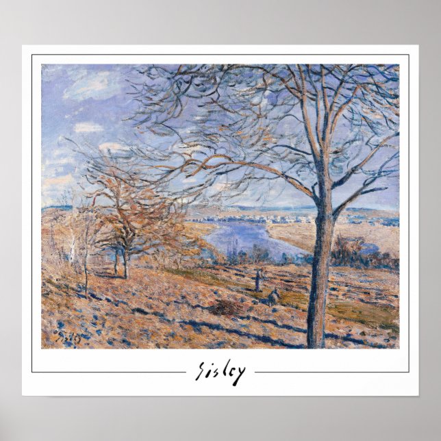 Poster d'art Alfred Sisley Zedign #4 (Devant)