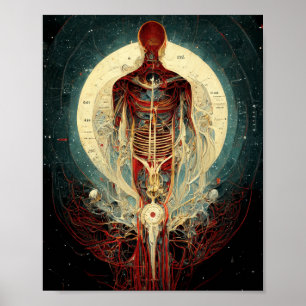 Poster d'art Alien Anatomie 2 Science Fiction