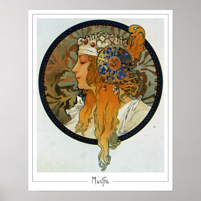 Poster d'art Alphonse Mucha Zedign #281 (Devant)