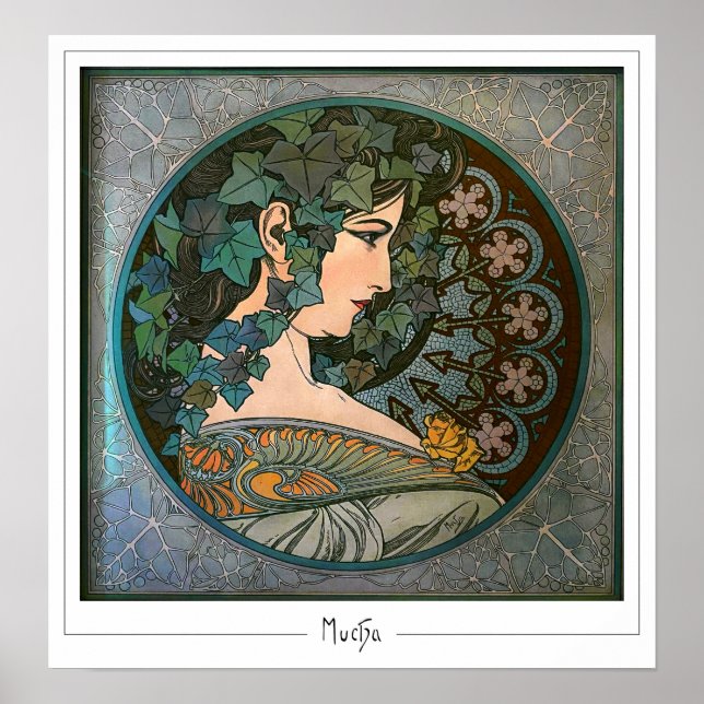 Poster d'art Alphonse Mucha Zedign #370 (Devant)
