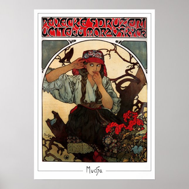 Poster d'art Alphonse Mucha Zedign #374 (Devant)
