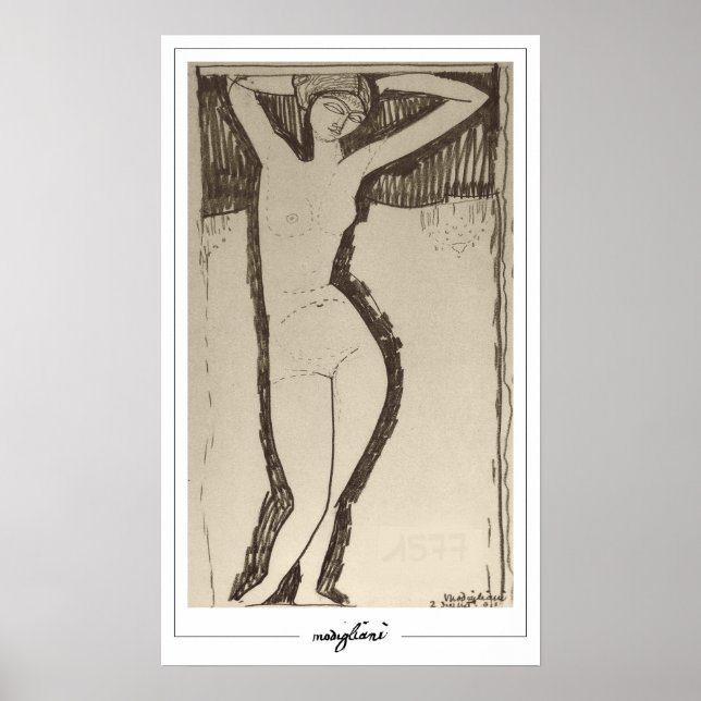 Poster d'art Amedeo Modigliani Zedign #344 (Devant)