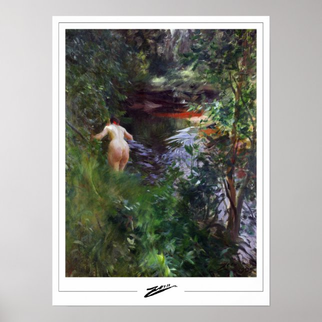Poster d'art Anders Zorn Zedign #3 (Devant)