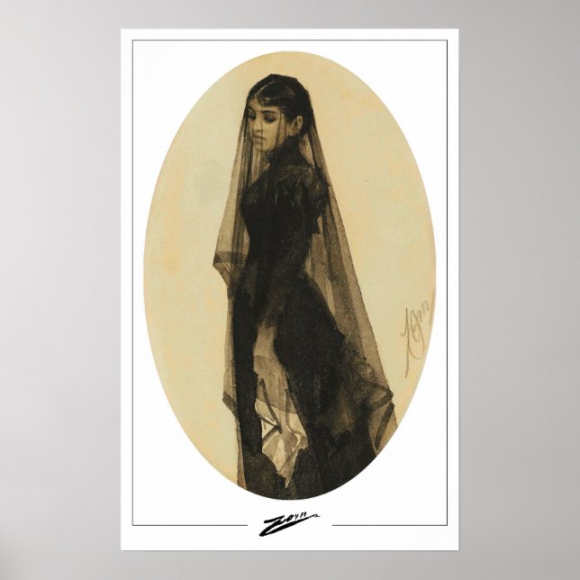 Poster d'art Anders Zorn Zedign #344 (Devant)