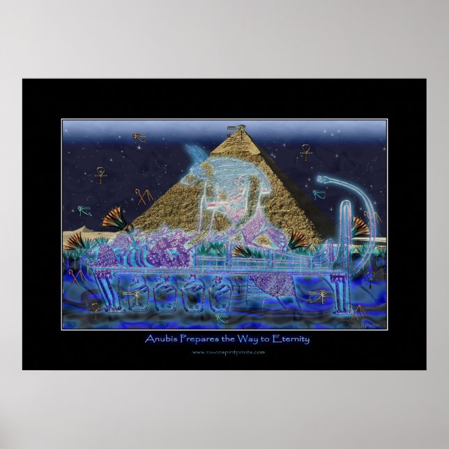 Poster d'art "Anubis prépare le chemin" (Devant)