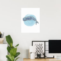 Poster d'art baleine