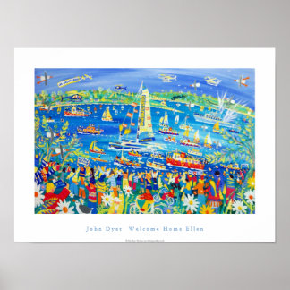 Poster d'art : Bienvenue Accueil Ellen MacArthur.