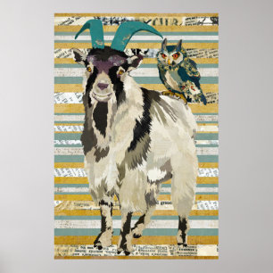 Poster d'art Billy Goat & Owl