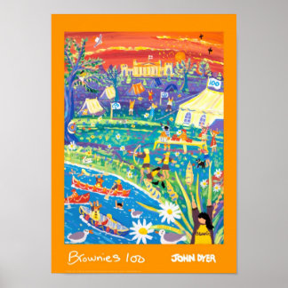 Poster d'art : Brownies 100 ans de plaisir !
