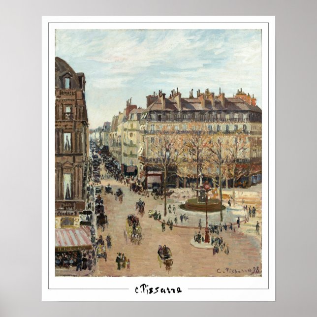 Poster d'art Camille Pissarro Zedign #4 (Devant)