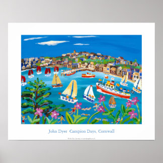 Poster d'art : Campion Days, Cornwall de John Dyer