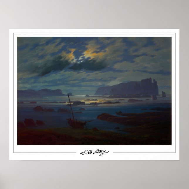 Poster d'art Caspar David Friedrich Zedign #17 (Devant)