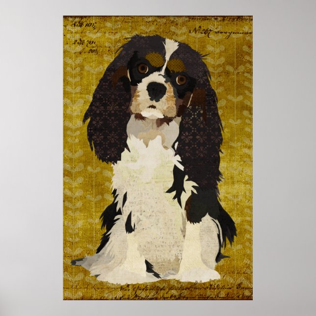 Poster d'art Cavalier King Charles (Devant)