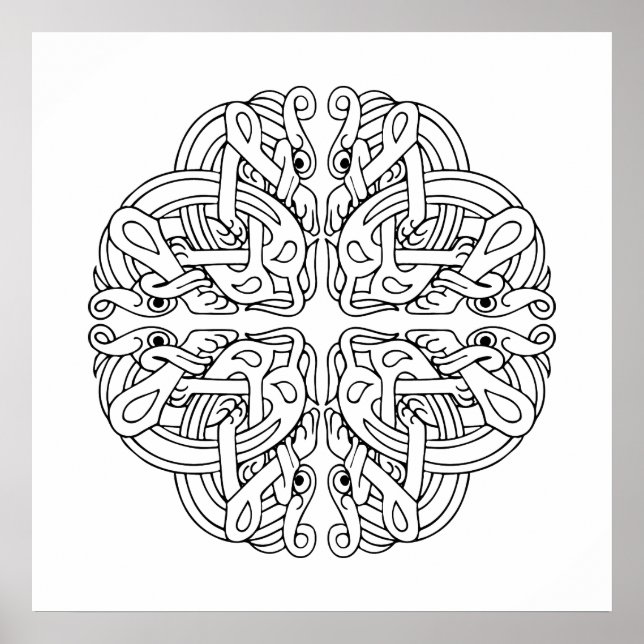 Poster d'art Celtic Mandala (Devant)