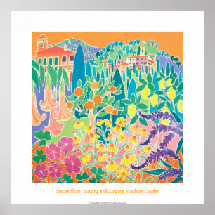 Poster d'art : Chanter et Zing, Hanbury Garden