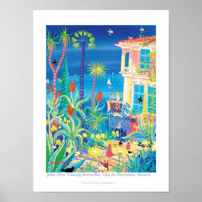 Poster d'art : Chasing Butterflies, Clos du Peyron (Devant)