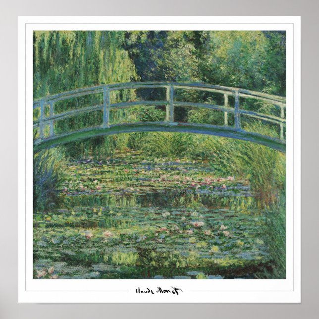 Poster d'art Claude Monet Zedign #1 (Devant)
