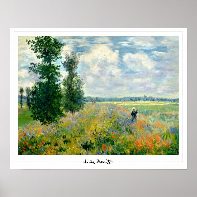 Poster d'art Claude Monet Zedign #108 (Devant)