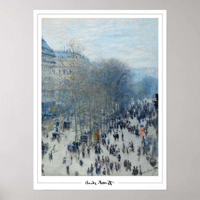Poster d'art Claude Monet Zedign #3 (Devant)