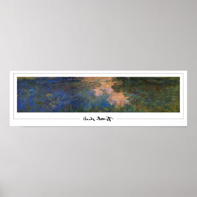 Poster d'art Claude Monet Zedign #334 (Devant)