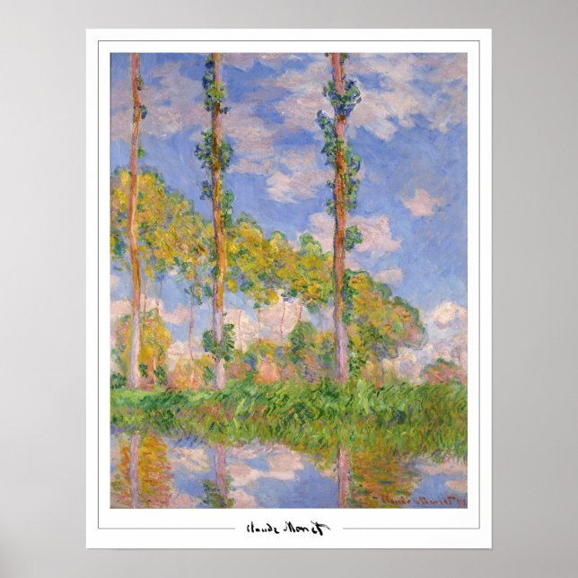 Poster d'art Claude Monet Zedign #34 (Devant)