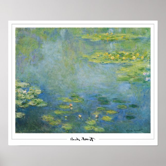 Poster d'art Claude Monet Zedign #41-2 (Devant)
