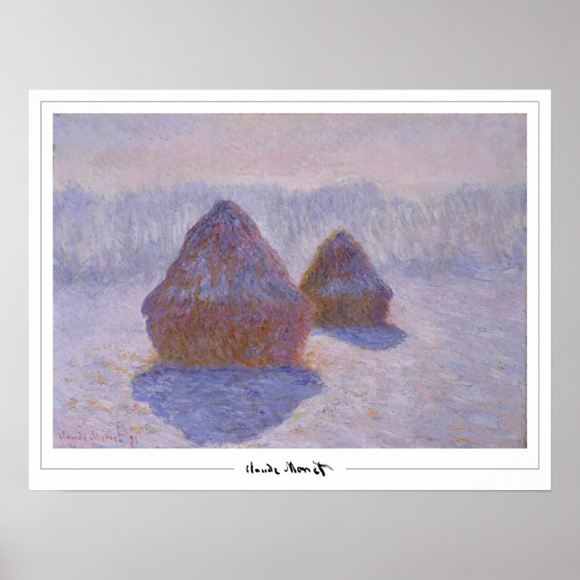 Poster d'art Claude Monet Zedign #670 (Devant)