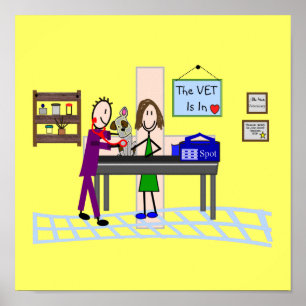 Poster d'art clinique vétérinaire