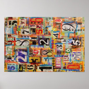 Poster d'art collé ou papier décolpage