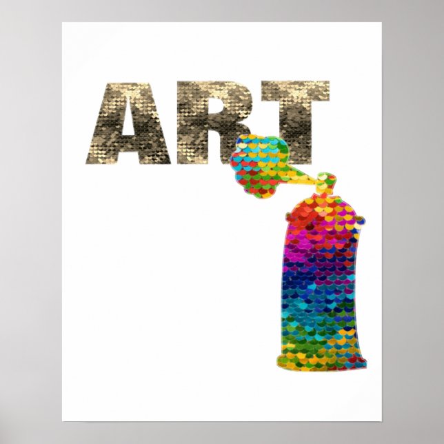 Poster d'Art Colorful Spray Can (Devant)