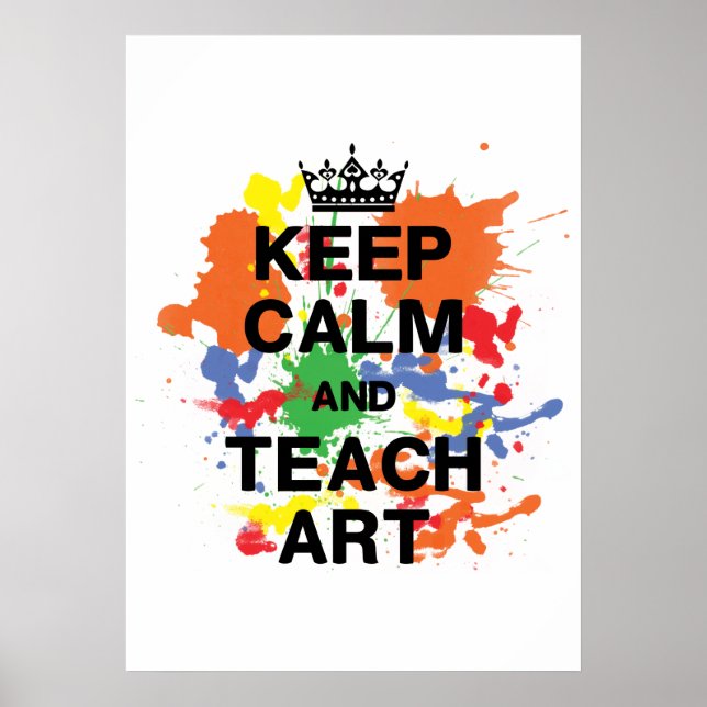 Poster d'art Conserver le calme et l'apprentissage (Devant)