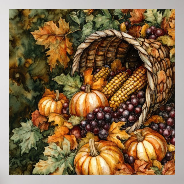 Poster d'art Cornucopia d'automne (Devant)