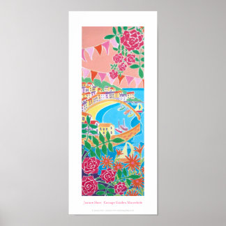 Poster d'art : Cottage Garden Mousehole, Cornwall