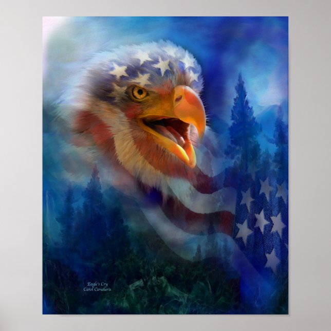 Poster d'art cri d'Eagle/Imprimer (Devant)