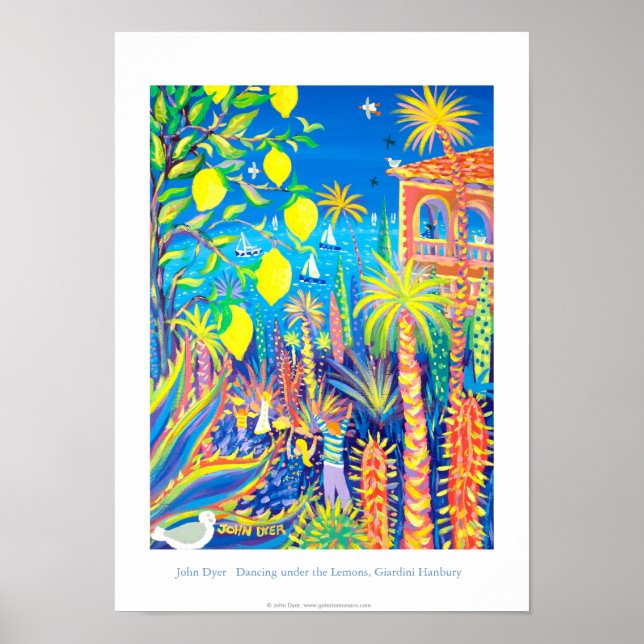 Poster d'art : "Danser sous les citrons" (Devant)