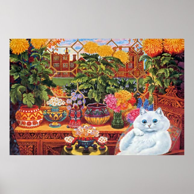 Poster d'art de chat vintage Louis Wain (Devant)